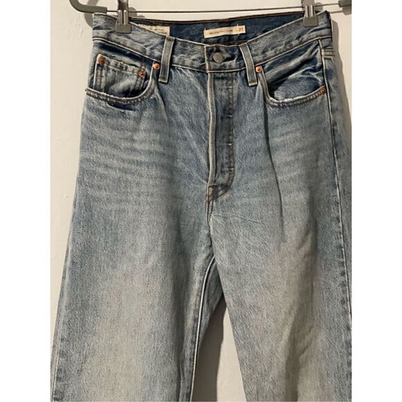 Levis Ribcage split flare womens jeans 27 faded blue - Picture 5 of 14